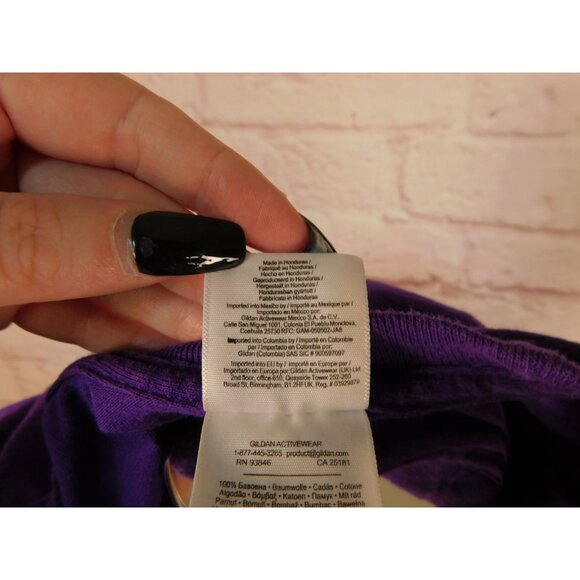 Tribal-Inspired Purple Long Sleeve Tee Listen To The Wind Purple Medium - Picture 10 of 12